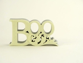 boo decor ontwerp earl grey faberdashery glowbug geel glow donker halloween bewegwijzering 3d print model - Mito3D