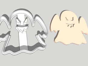 ghost cookie cutter kitchen dining cookies halloween 3d print model - Mito3D