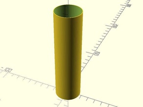 model rocket body tube hobby customizer cutomizer rocketry rockets openscad 3d print model - Mito3D