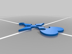 kingdom hearts-clés de la chaîne-style 3 accessoires hearts symbole 3d print model - Mito3D