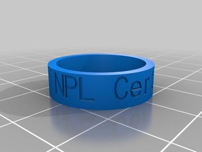 npl certified rings customized 3d print model - Mito3D