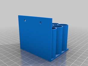 my customized screwdriver wall mount tool holders boxes 3d print model - Mito3D