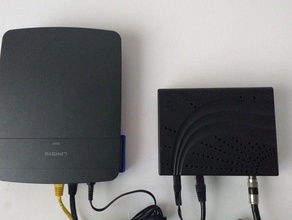 linksys e900 montaggio a parete organizzazione il router wifi 3d print model - Mito3D
