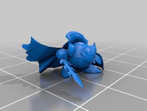 ssbb meta knight 3d impresión 3d print model - Mito3D