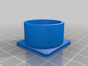 dryer my customized tube adapter flange optional grating parametric parts 3d print model - Mito3D