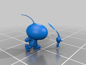 ssbb olimarpikmin 3d stampa 3d print model - Mito3D