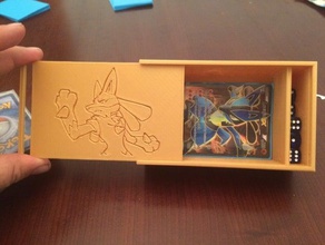 lucario card box hobby holder pokemon 3d print model - Mito3D