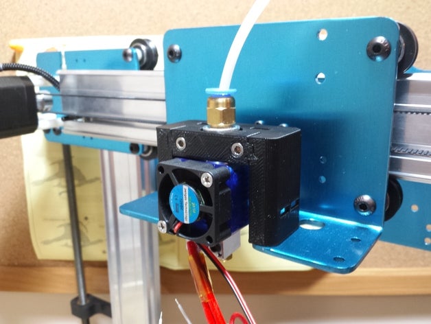 e3d hotend mount ord hadron bowden-extruder setup de printer accessoires 3D print model - Mito3D