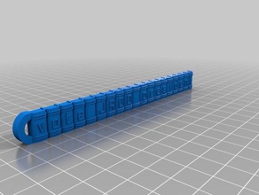 meu personalizados estante porta-chaves chaveiros 3d print model - Mito3D