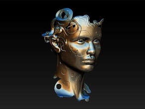 mouill&eacutee art la escultura 3d print model - Mito3D