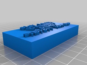 a noite vale comunidade radiogutenberg bloco de texto arte as ferramentas personalizado 3d print model - Mito3D