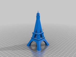 Eyfel Kulesi binalar yapılar eifeltower dönüm noktası yer işaretleri anıt tour eiffel 3d print model - Mito3D