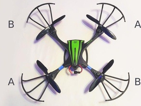 quadcopter propeller optimal thrust 14cm robotics 3d print model - Mito3D
