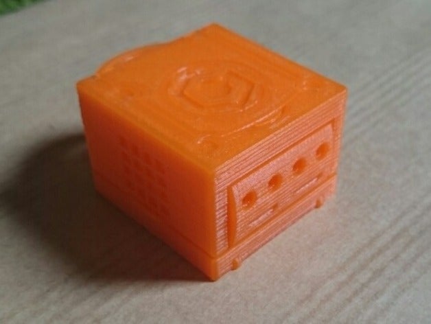 gamecube trousseau v2 fr-fr vidéo jeux console améliorée nintendo 3D print model - Mito3D