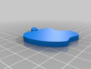 a apple anel de chaveiro chaveiros personalizado 3d print model - Mito3D