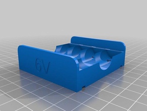 my customized parametric battery holder aaa aa electronics 3d print model - Mito3D