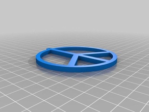 my customized groovypeace sign signs logos 3d print model - Mito3D