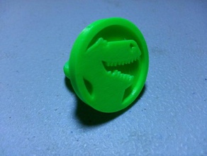rex anillo de los niños anillos dinosaurios t-rex niño 3d print model - Mito3D