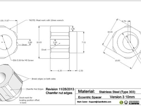 openbuilds excêntrico espaçador 3d a impressora partes 3d print model - Mito3D