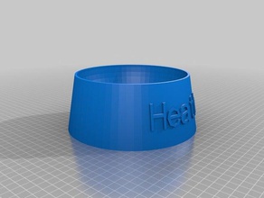 revised heath bowl pets customized 3d print model - Mito3D