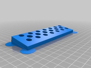 my customized cuvette vial rack v3 tool holders boxes 3d print model - Mito3D