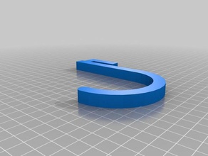 my customized simple over-the-lip hook fo car organization 3d print model - Mito3D