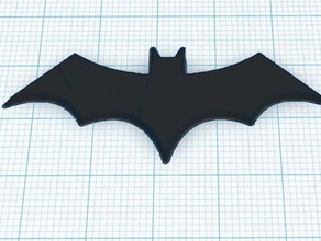 emblema do batman sinais logotipos logotipo símbolo 3d print model - Mito3D