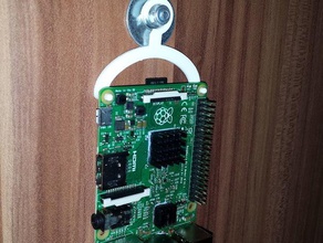 pi2-hanger computer pi case raspberry 2 3d print model - Mito3D