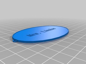 mrs linder keychain keychains customized 3d print model - Mito3D