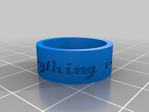 ac anello pei size 8 anelli personalizzato 3d print model - Mito3D