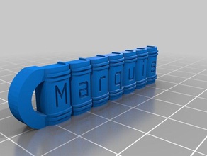 marqués llaveros personalizado 3d print model - Mito3D