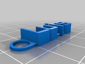 keychain luis organization customized 3d print model - Mito3D