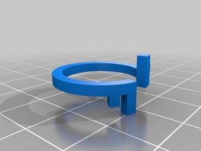2f anello quadrato anelli 3d print model - Mito3D