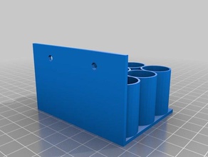 mijn maat schroevendraaier wall mount tool de houders vakken 3d print model - Mito3D