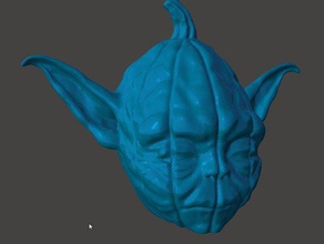 kabak yoda yaratıklar Cadılar Bayramı meshmixer star wars 3d print model - Mito3D