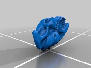 uzaylı kafatası sanat zbrush 3d print model - Mito3D