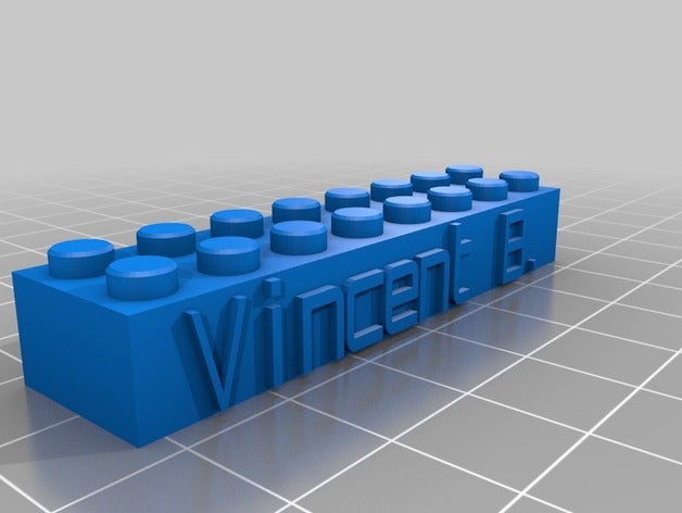 lego bloc de vincent la construction les jouets personnalisé 3D print model - Mito3D