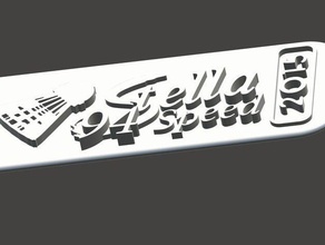 tag stella speedbadminton de saint-maur des signes logos 3d print model - Mito3D