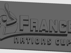 tag france isbo de la coupe des nations 2015 signes logos 3d print model - Mito3D