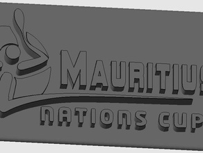 tag mauritius isbo nations cup 2015 signs logos 3d print model - Mito3D