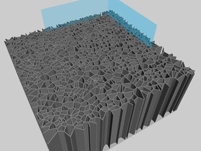 grote 3d voronoi patroon diep math kunst 3d print model - Mito3D