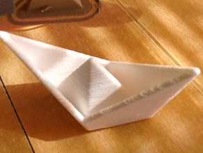 origami barco reprise de matemáticas art personalizador 3d print model - Mito3D