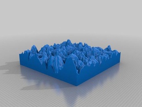 afm immagine superficie di alluminio apprendimento 3d print model - Mito3D