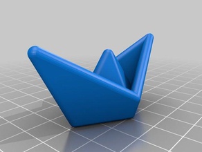 mon personnalisés origami bateau de reprise les mathématiques l'art 3d print model - Mito3D