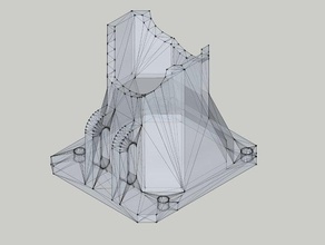 prusa i3 extruder gemonteerde ventilator 3d de printer accessoires fan berg 3d print model - Mito3D