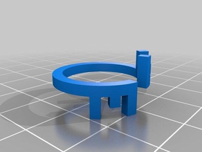 2e anillo cuadrado anillos 3d print model - Mito3D