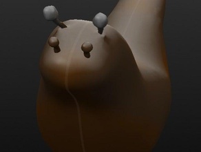 simples slug animais erro jardim cogumelo natureza de pragas caracol 3d print model - Mito3D