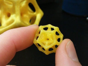 happydodec math art dodecahedron 3d print model - Mito3D