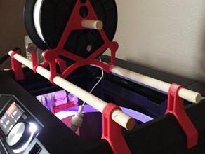 filament spool holder replicator 5th generation 3d printer accessories abs pla 3d print model - Mito3D