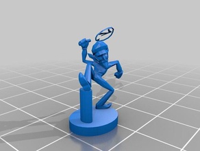 waluigi amiibo creature 3d print model - Mito3D